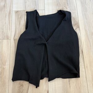 Commense Black Knit Tank Top